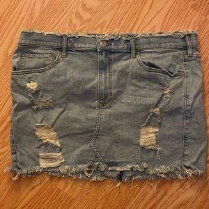 Express jean skirt